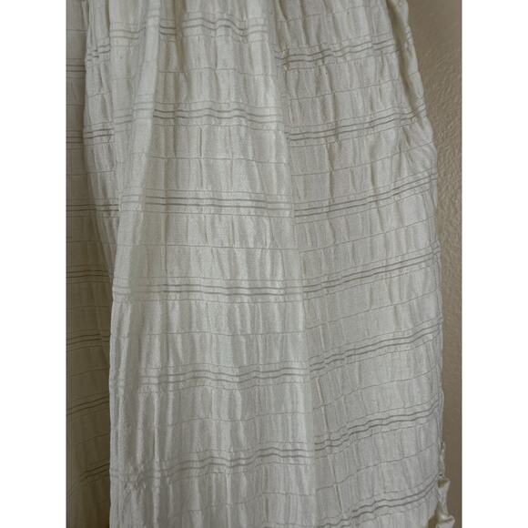 Zara Girl Tunic Dress Ivory Wide Strap Ruffles Boho Romantic Size 2T NWOT - Picture 3 of 8